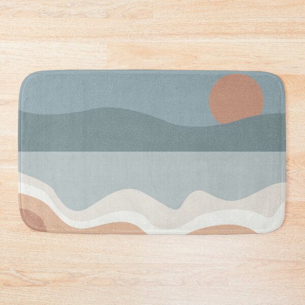 Item preview, Beach sunrise- Mid century art designed and sold by SKdarealshop.