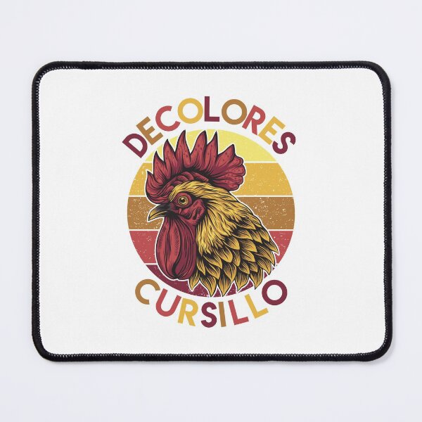 Item preview, DeColores Cursillo Rooster with Distressed Background (White) designed and sold by Gsallicat.