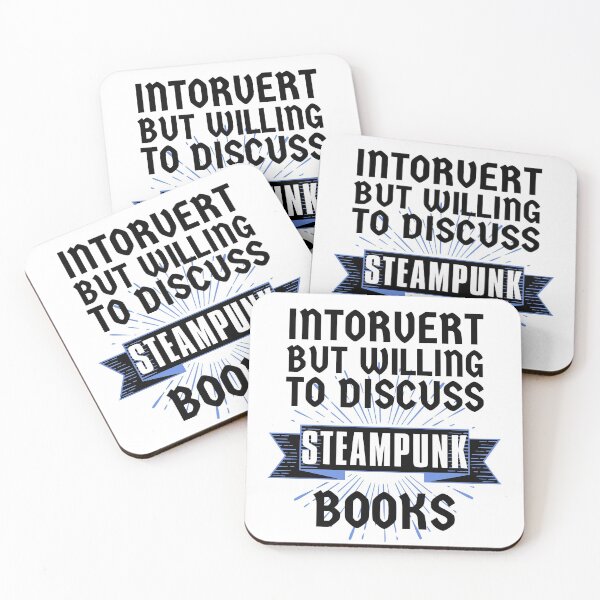 Item preview, Introvert but Willing to Discuss Steampunk Books designed and sold by ACC .