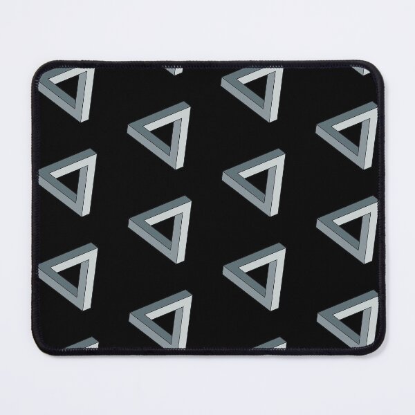 Item preview, Grey Impossible Triangle Optical Illusion designed and sold by iscaStudioArt.