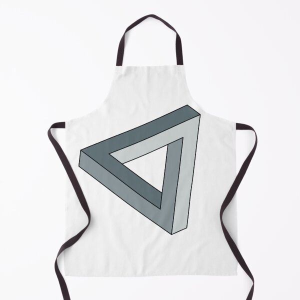 Item preview, Grey Impossible Triangle Optical Illusion designed and sold by iscaStudioArt.