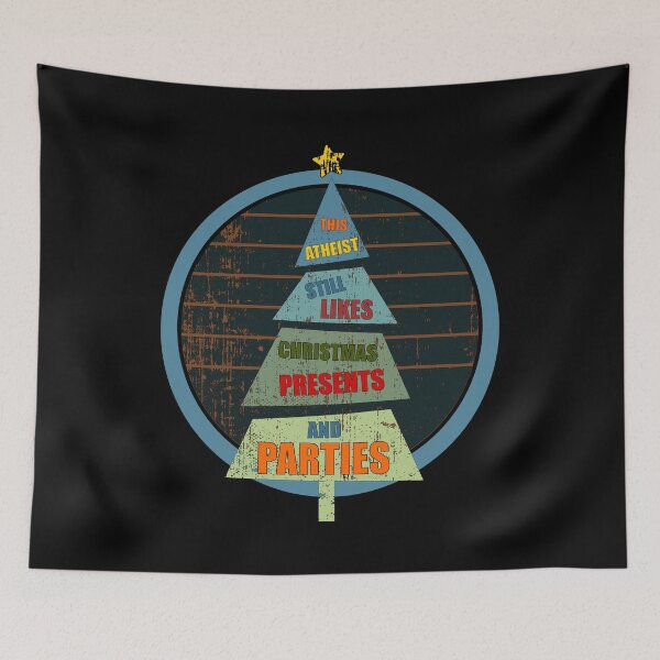 Item preview, A este ateo le gustan los regalos y las fiestas de Navidad designed and sold by artfulnotebook.