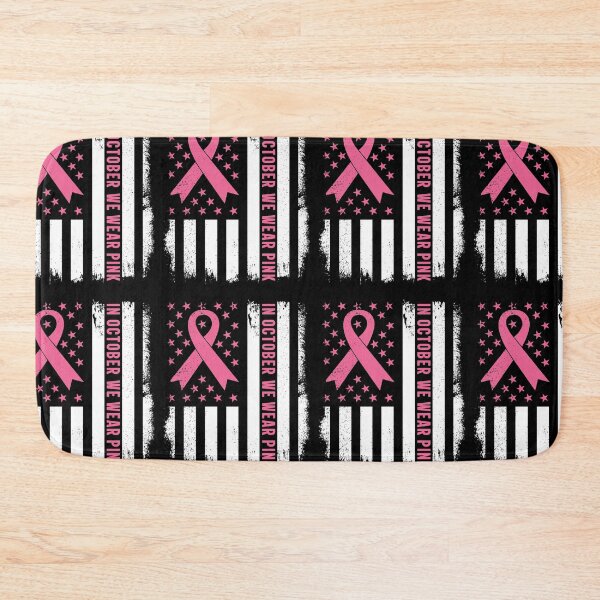 Item preview, In October We Wear Pink American Flag Breast Cancer Awareness designed and sold by GravitiTees.