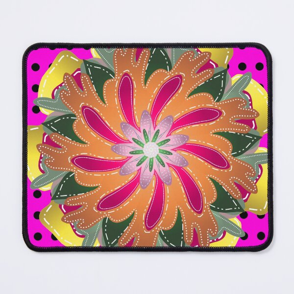 Aperçu de l'œuvre Floral Fantasy Art V7RC Gradient et variation de points créée et vendue par R4CProject.