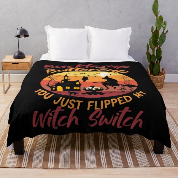 Item preview, Buckle Up Buttercup You Just Flipped My Witch || Funny Halloween Design designed and sold by BlackTulips.