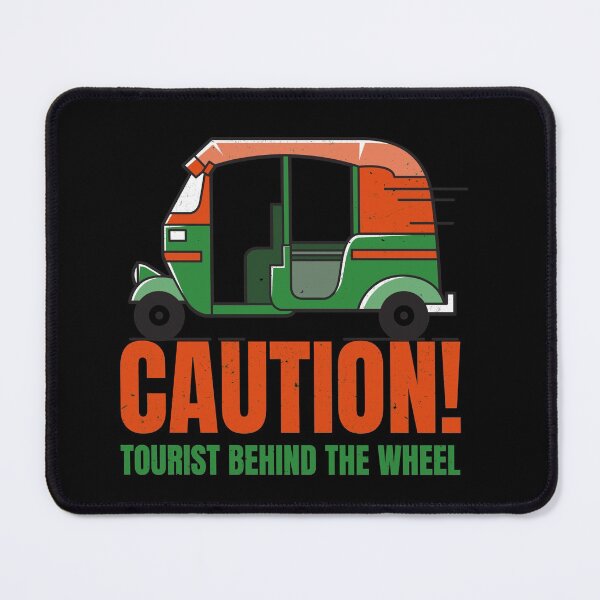 Item preview, Caution tourist behind the weel, funny tuk tuk designed and sold by NobelFashion.