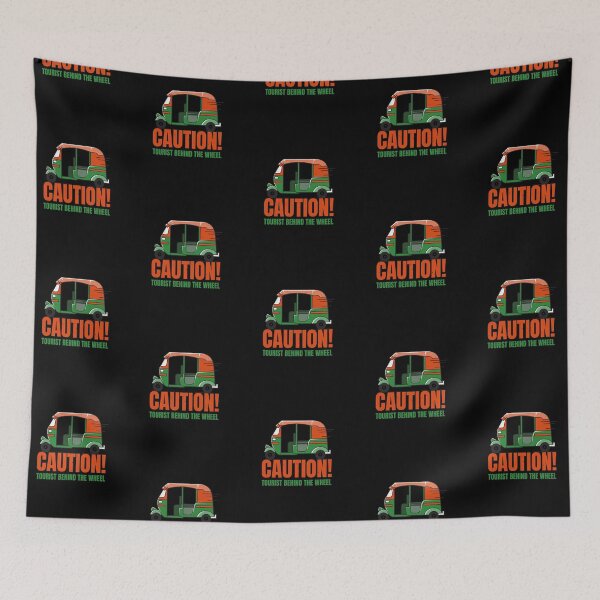 Item preview, Caution tourist behind the weel, funny tuk tuk  designed and sold by NobelFashion.