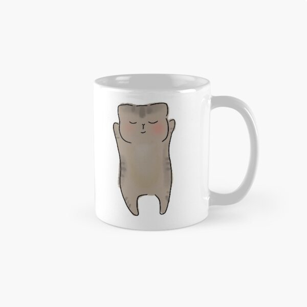 Item preview, calm standing stretching cat designed and sold by kimbasmama.