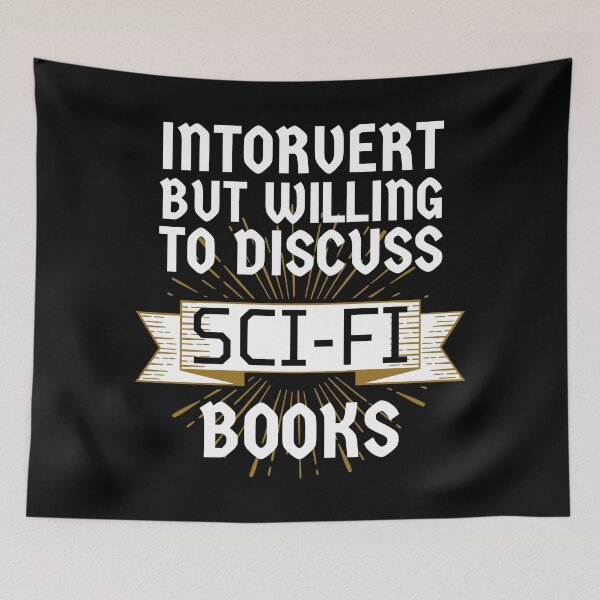 Item preview, Introvert but Willing to Discuss Sci-fi Books designed and sold by ACC .