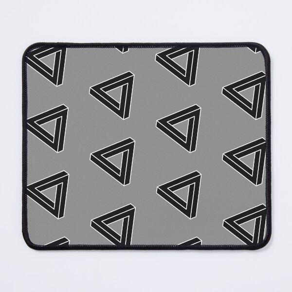 Item preview, Black Impossible Triangle Optical Illusion designed and sold by iscaStudioArt.
