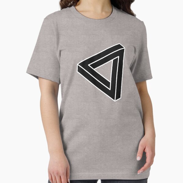 Item preview, Black Impossible Triangle Optical Illusion designed and sold by iscaStudioArt.