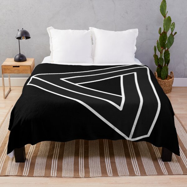 Item preview, Black Impossible Triangle Optical Illusion designed and sold by iscaStudioArt.