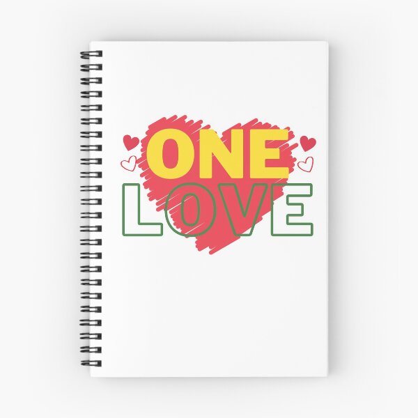 Item preview, One Love Design with Hearts T-Shirt designed and sold by irieShop.