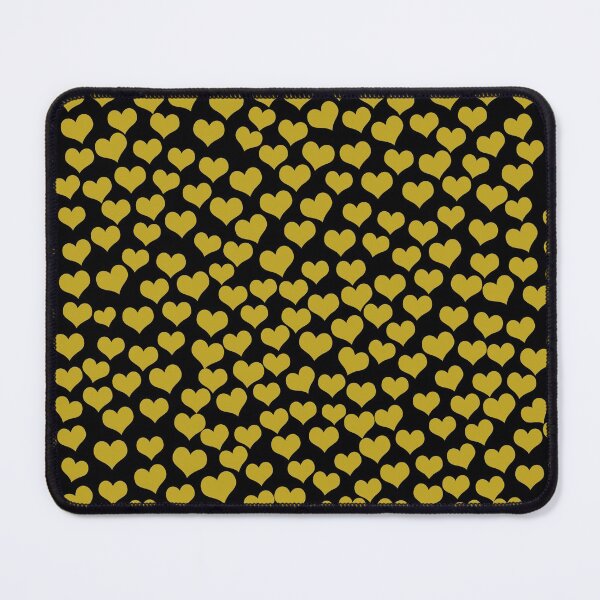 Item preview, Gold Hearts on Black designed and sold by RiadMannan.
