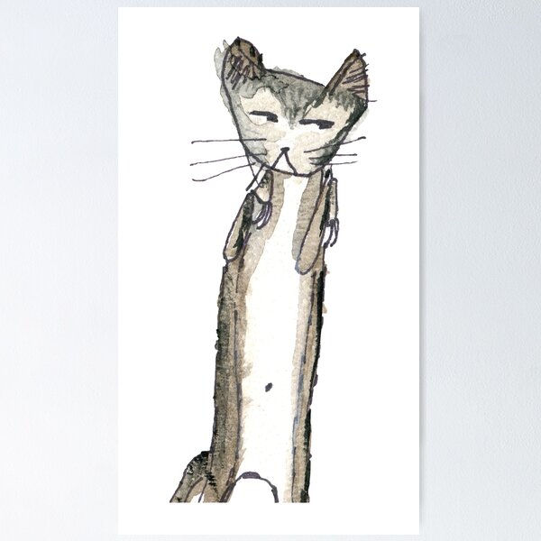Shifty Cat Poster