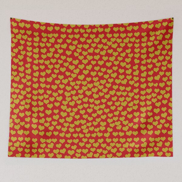 Item preview, Gold Hearts on Red designed and sold by RiadMannan.