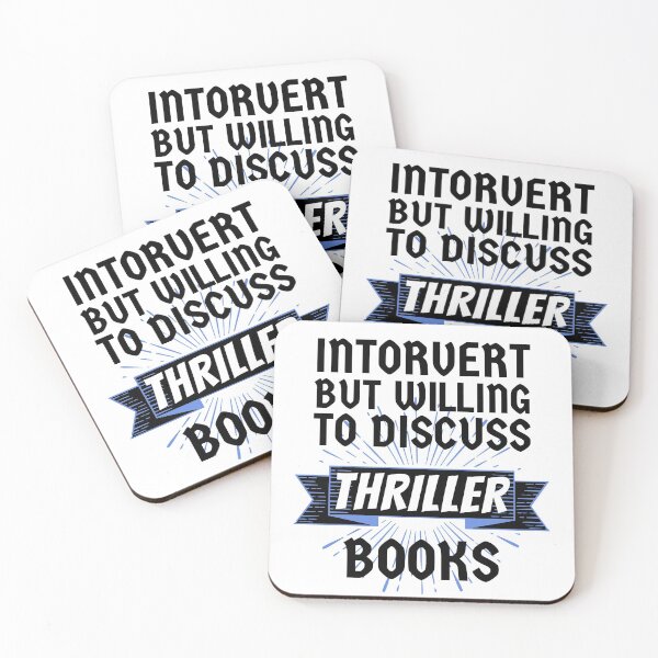 Item preview, Introvert but Willing to Discuss Thriller Books designed and sold by ACC .