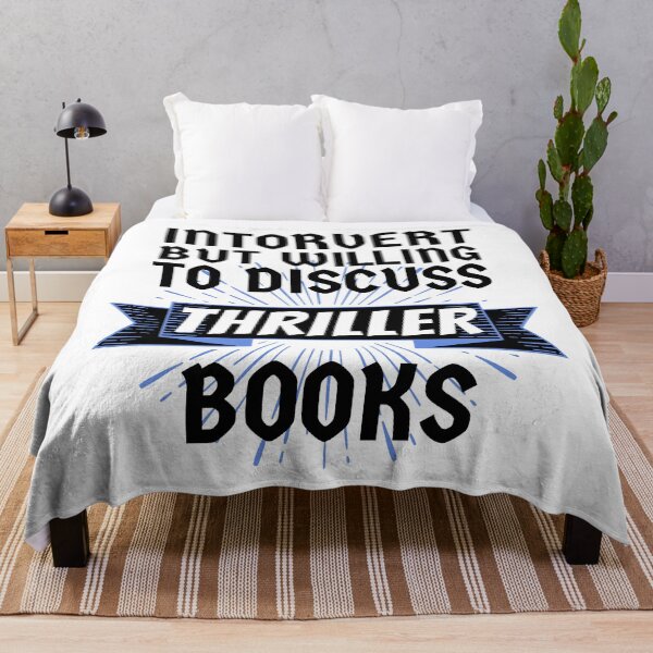 Item preview, Introvert but Willing to Discuss Thriller Books designed and sold by ACC .