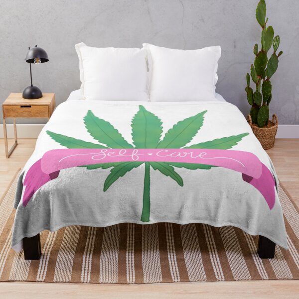 Item preview, Hoja de marihuana "autocuidado" designed and sold by H-H-M.