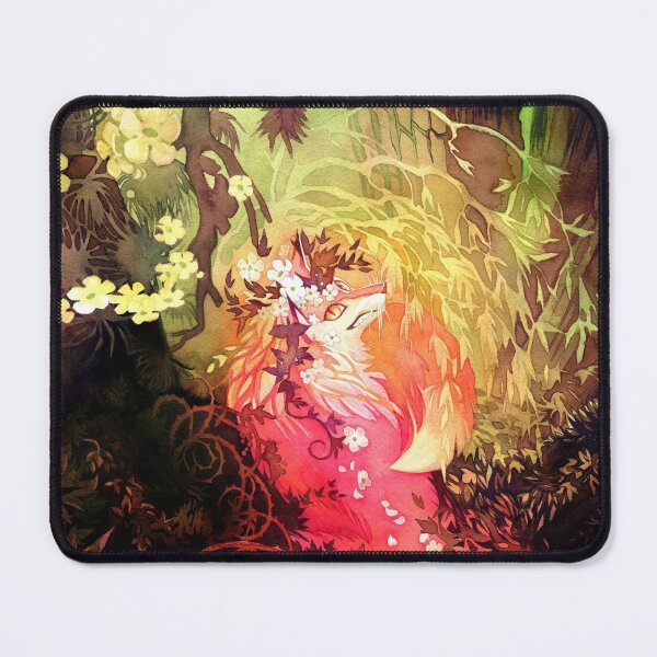 Item preview, Dawnsing Wood Fox in Watercolor designed and sold by storyofthedoor.