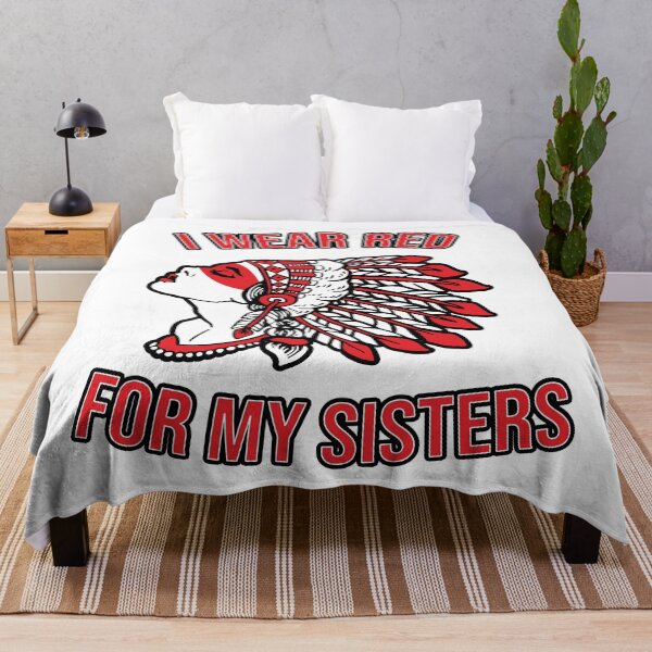 Item preview, MMIW - I Wear Red For My Sisters Native American Indigenous Shirt designed and sold by nativeStor.