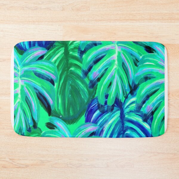 Item preview, Tropical Leaf Pattern Bed Sheet or Frock Design designed and sold by PodiShawna.