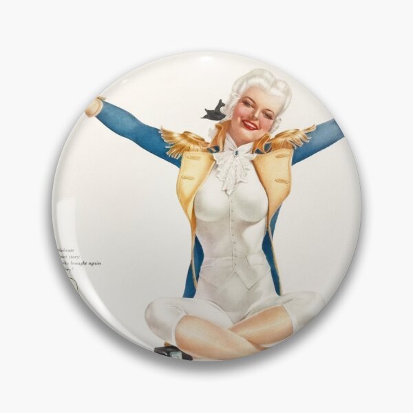 Item preview, Miss George Washington Celebrating Old Glory by Alberto Vargas Vintage Illustration Xzendor7 Art Reproductions designed and sold by Xzendor7 Digital Art Creations.