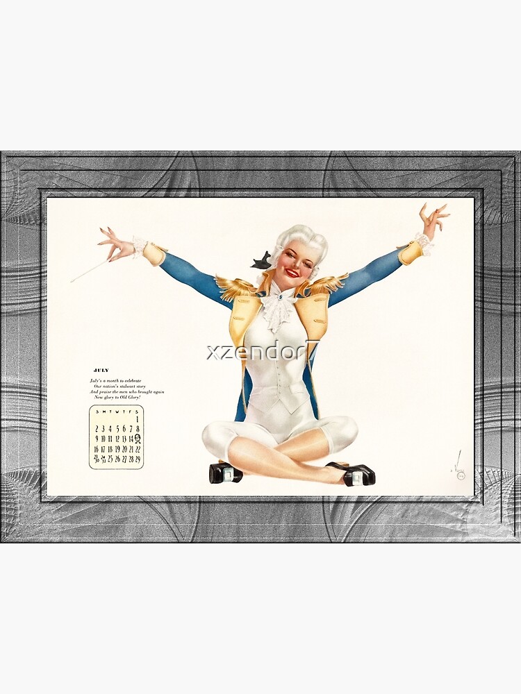 アート・デザイン・音楽 Vargas Miss George Washington Celebrating Old Glory by Alberto Vargas