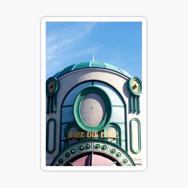 Colourful theme park building, Vienna Sticker