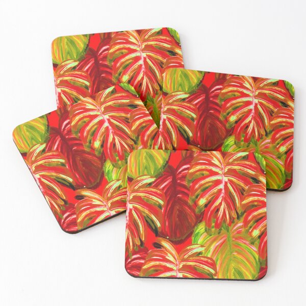 Item preview, Tropical Leaf Pattern Bed Sheet or Frock Design 2 designed and sold by PodiShawna.