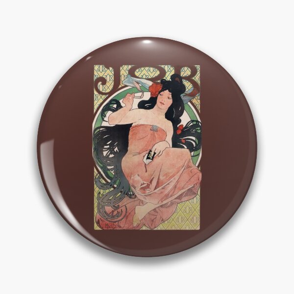 Item preview, JOB, cigarette paper advertisement by Alfons Mucha, 1898 designed and sold by bruntXumber.