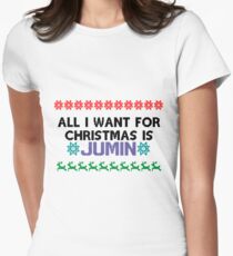 All I want for Christmas is Jumin Women's Fitted T-Shirt