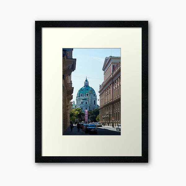 City street, Vienna Framed Art Print