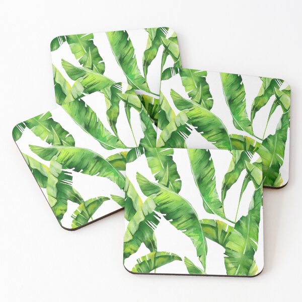 Item preview, Tropical Leaf Pattern Bed Sheet or Frock Design 3 designed and sold by PodiShawna.
