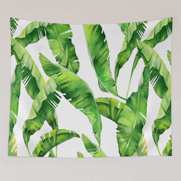 Item preview, Tropical Leaf Pattern Bed Sheet or Frock Design 3 designed and sold by PodiShawna.