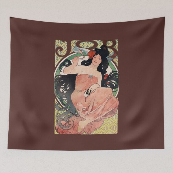 Item preview, JOB, cigarette paper advertisement by Alfons Mucha, 1898 designed and sold by bruntXumber.