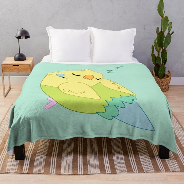 Item preview, Sleepy Budgie (Parakeet) designed and sold by Wrenflight.
