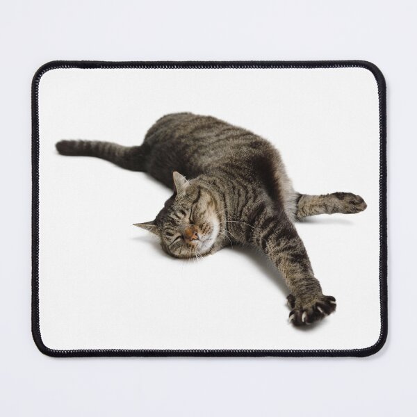 Item preview, Adorable Tabby Cat Stretching designed and sold by Leslie Banks.