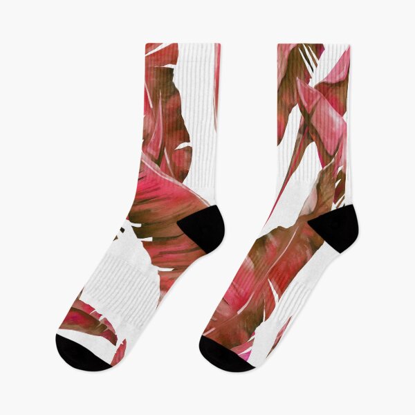 Item preview, Tropical Leaf Pattern Bed Sheet or Frock Design 4 designed and sold by PodiShawna.