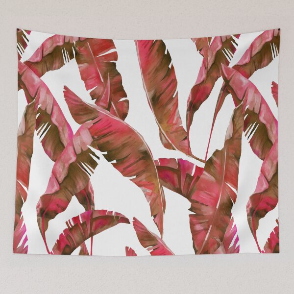 Item preview, Tropical Leaf Pattern Bed Sheet or Frock Design 4 designed and sold by PodiShawna.