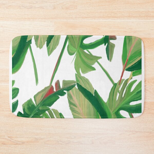 Item preview, Tropical Leaf Pattern Bed Sheet or Frock Design 6 designed and sold by PodiShawna.