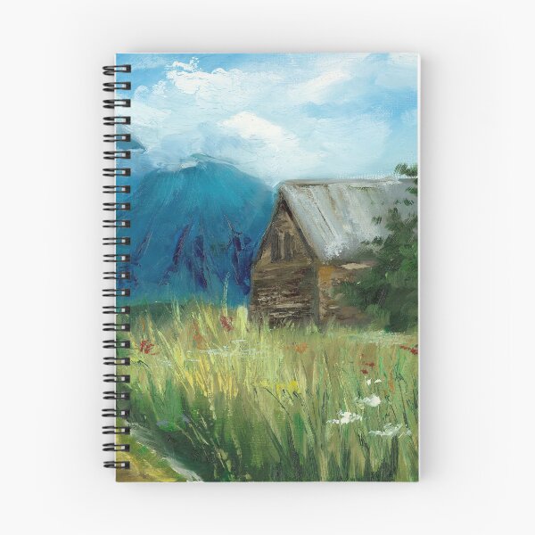 Item preview, Mountain Cabin in Summer Kazbegi Georgia designed and sold by EveSmyth.