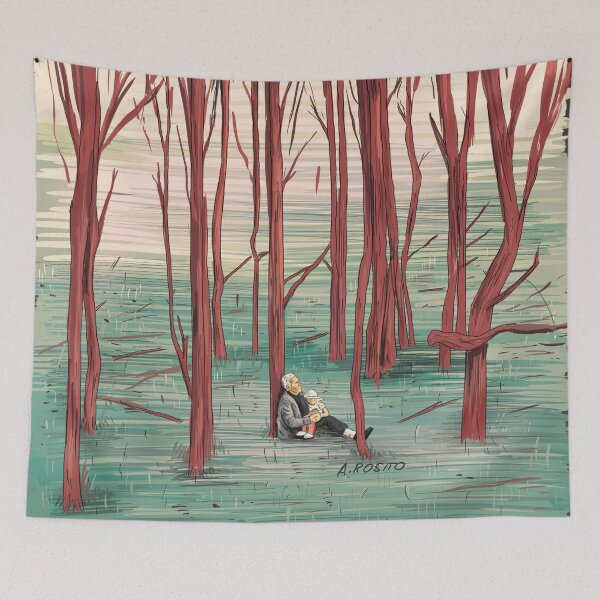 Item preview, Andrei Tarkovsy - The Sacrifice (Ofret) Illustration by Burro designed and sold by burrotees.