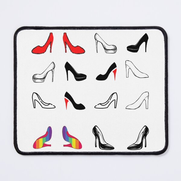 Item preview, Red White and Black Rainbow Heels Sticker Pack Design designed and sold by Rainbows Rock.