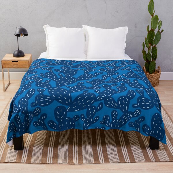 Item preview, Cute blue cactus pattern designed and sold by Ilze Lucero.