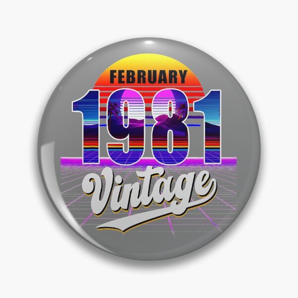 Item preview, Febrero de 1981 40 cumpleaños retro Vaporwave 40's Style designed and sold by DyanStoy.
