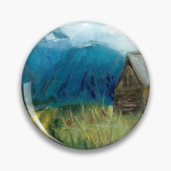 Item preview, Mountain Cabin in Summer Kazbegi Georgia designed and sold by EveSmyth.