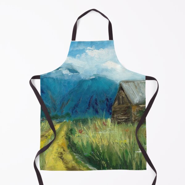 Item preview, Mountain Cabin in Summer Kazbegi Georgia designed and sold by EveSmyth.