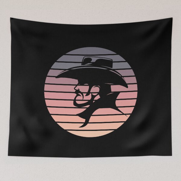 Item preview, Old cowboy head retro sunset vintage designed and sold by Trantor-Tees.