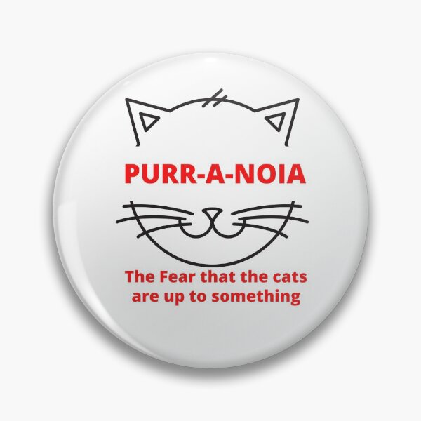 Item preview, Purr-A-noia funny cat art designed and sold by Tshepomuza.